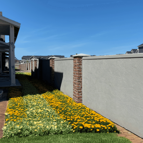 Stucco Fence